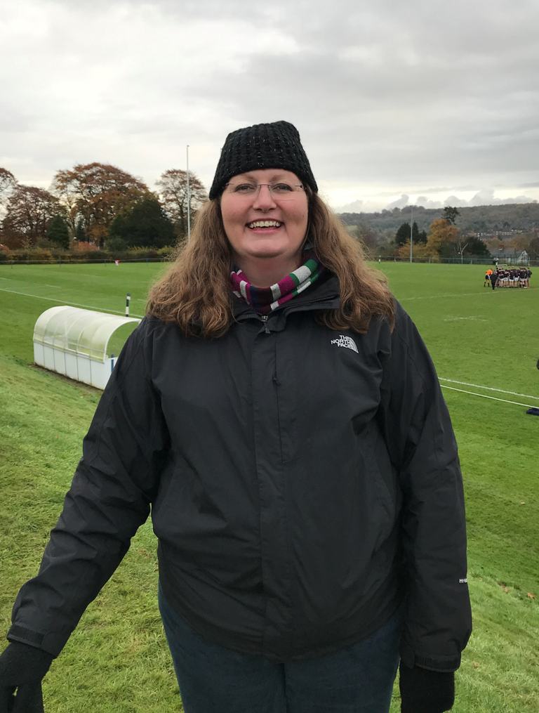 Ruth Freeman, Speech Therapist at the rugby